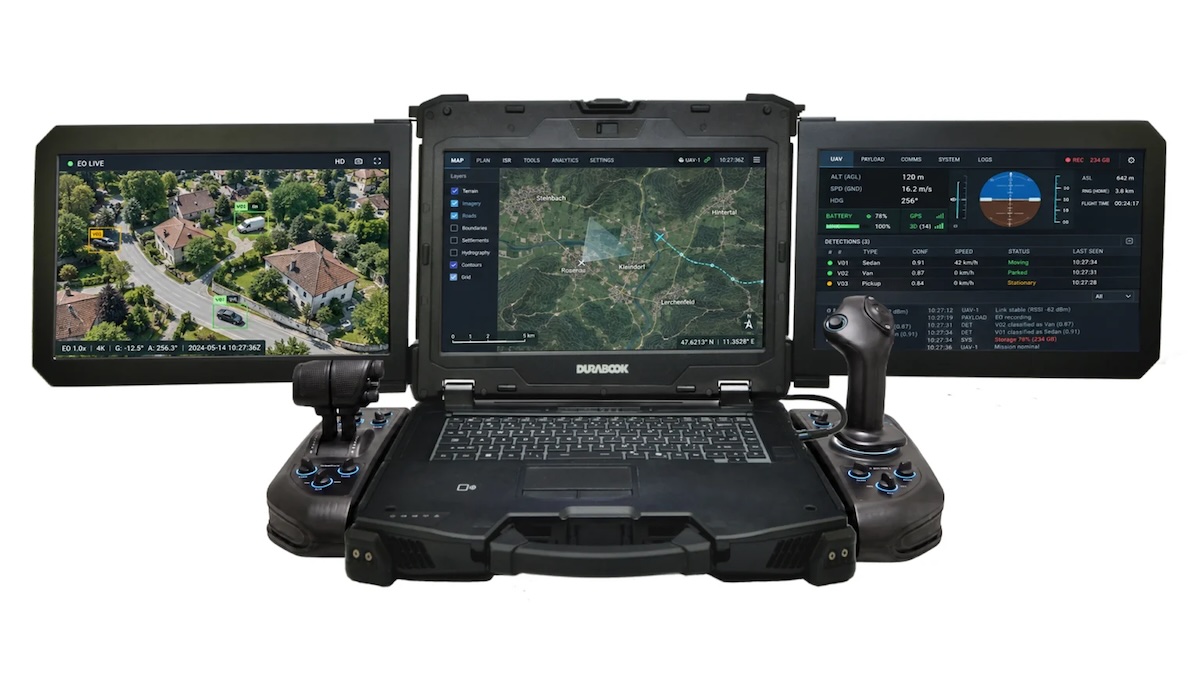 Представлен Durabook Z14I‑DX3 — 10-килограммовый ноутбук с тремя 14-дюймовыми дисплеями разрешения Full HD - 1